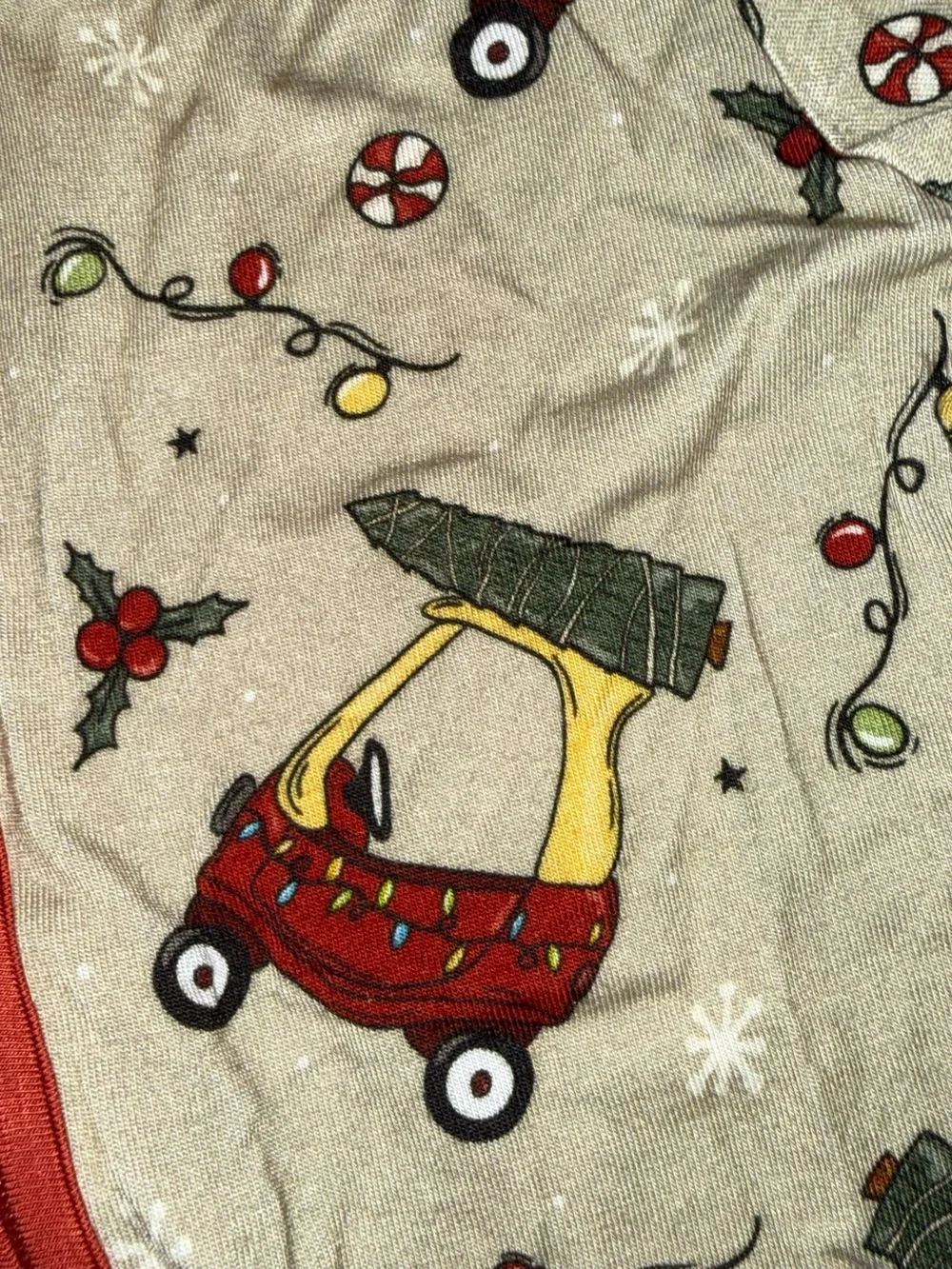 Little Snuggles Toddler Boys Size 3 Christmas Bamboo Zippy Sleeper NWT